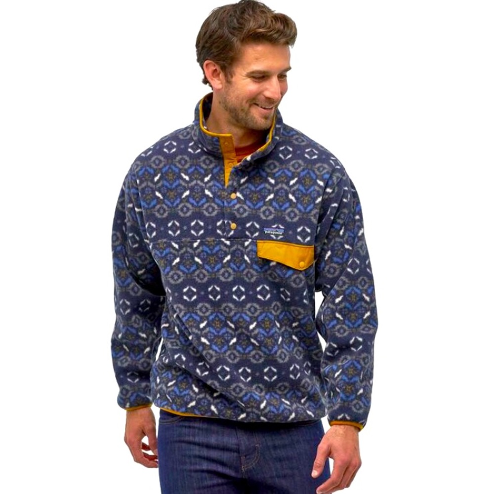 Patagonia Synchilla fleece Snap T Pullover blue Tundra Cluster half zip size XS - Picture 1 of 16